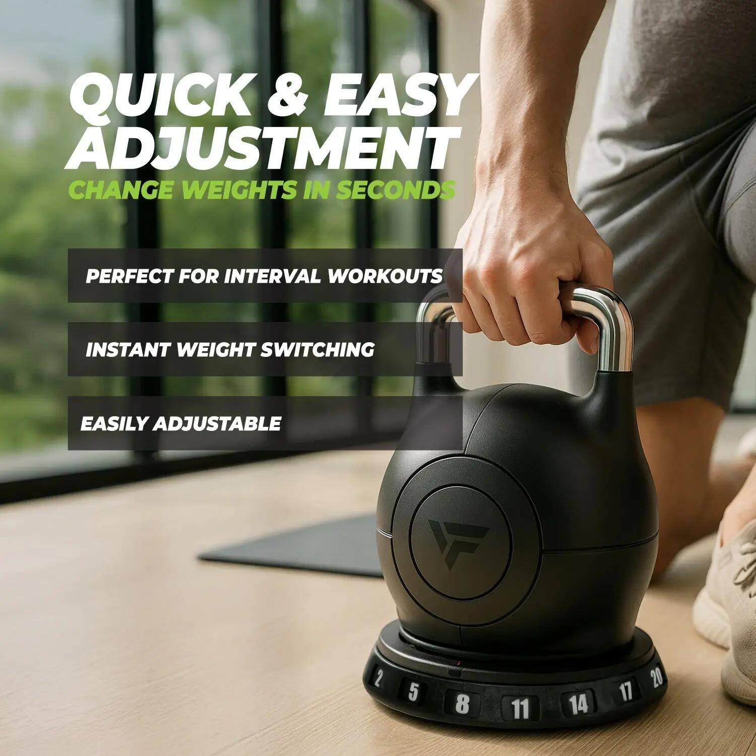 Regulowany Kettlebell 20 kg 5/7