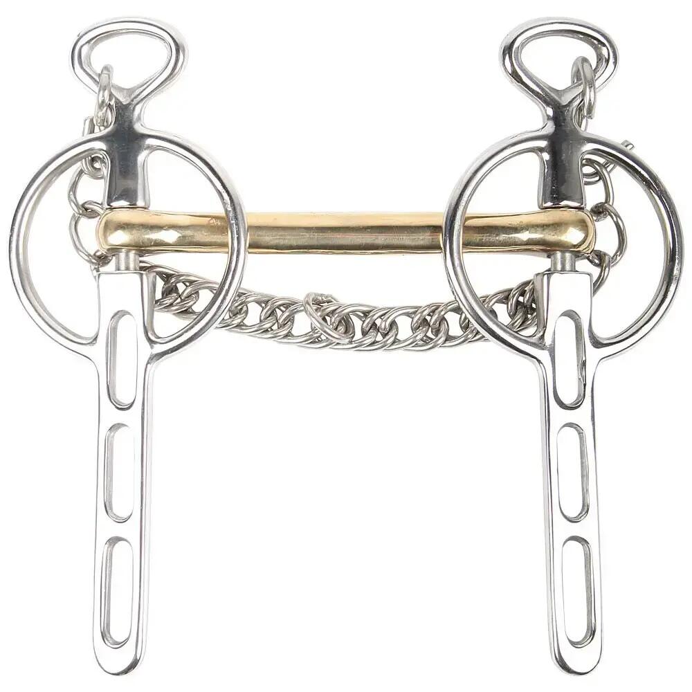 Gebiss Liverpool pour cheval avec 3 passages de rênes Harry's Horse 14 mm 3/3