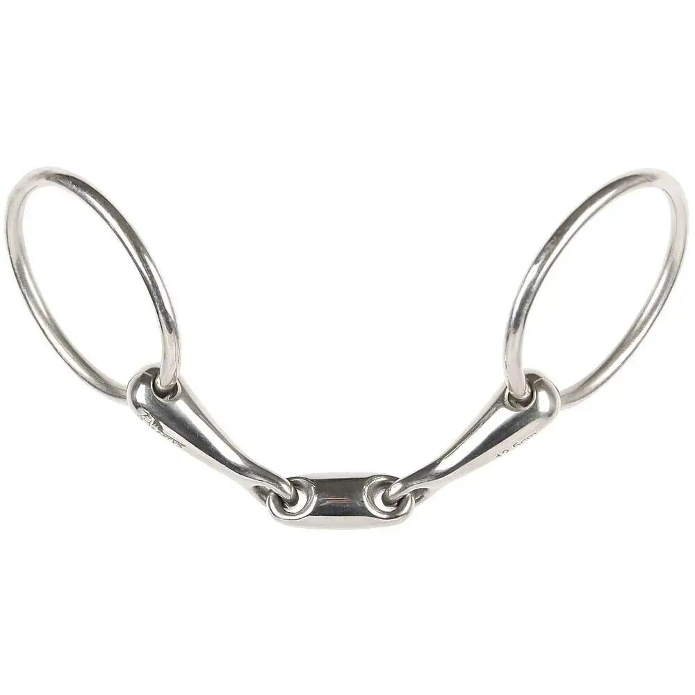 Gebiss 2 Ringe für doppelt gebrochenes Pferd Harry's Horse 16 mm 2/2