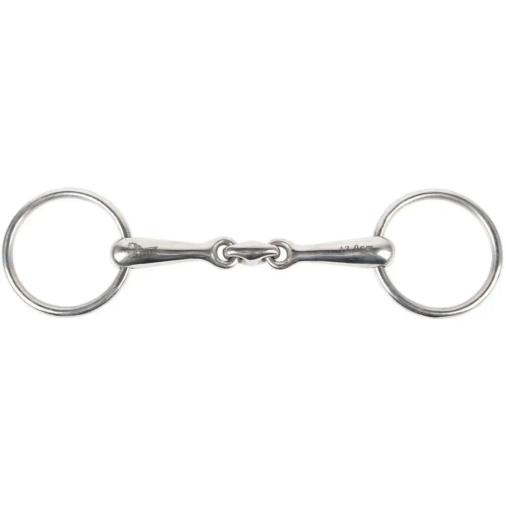 bocado de 2 anillas para caballos con doble freno Harry's Horse 16 mm 2/2