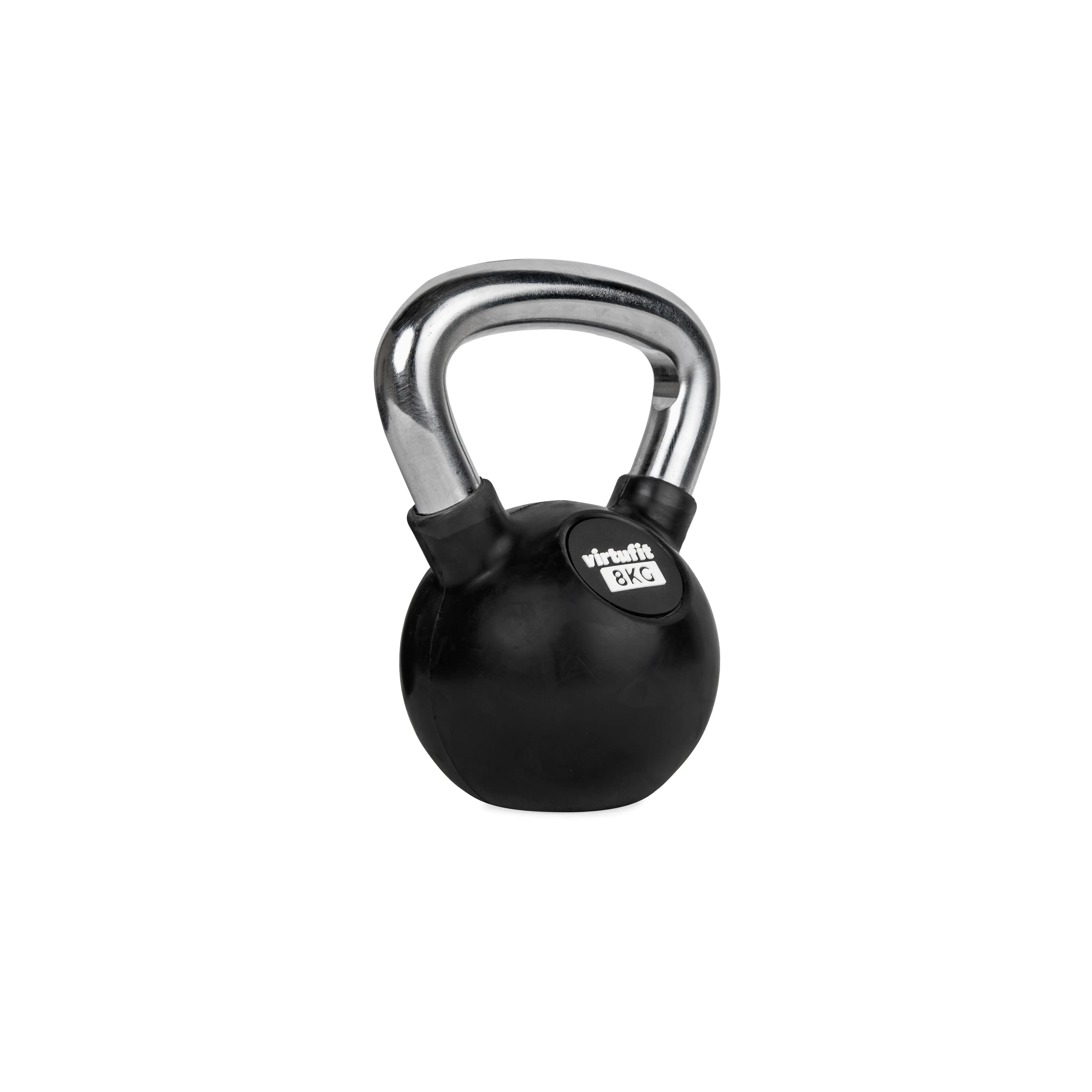 Gantera Kettlebell din cauciuc 8 kg VirtuFit