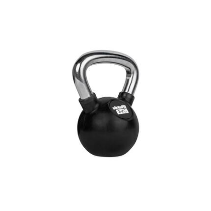 Kettlebell - Fitness - Rubber/Chroom