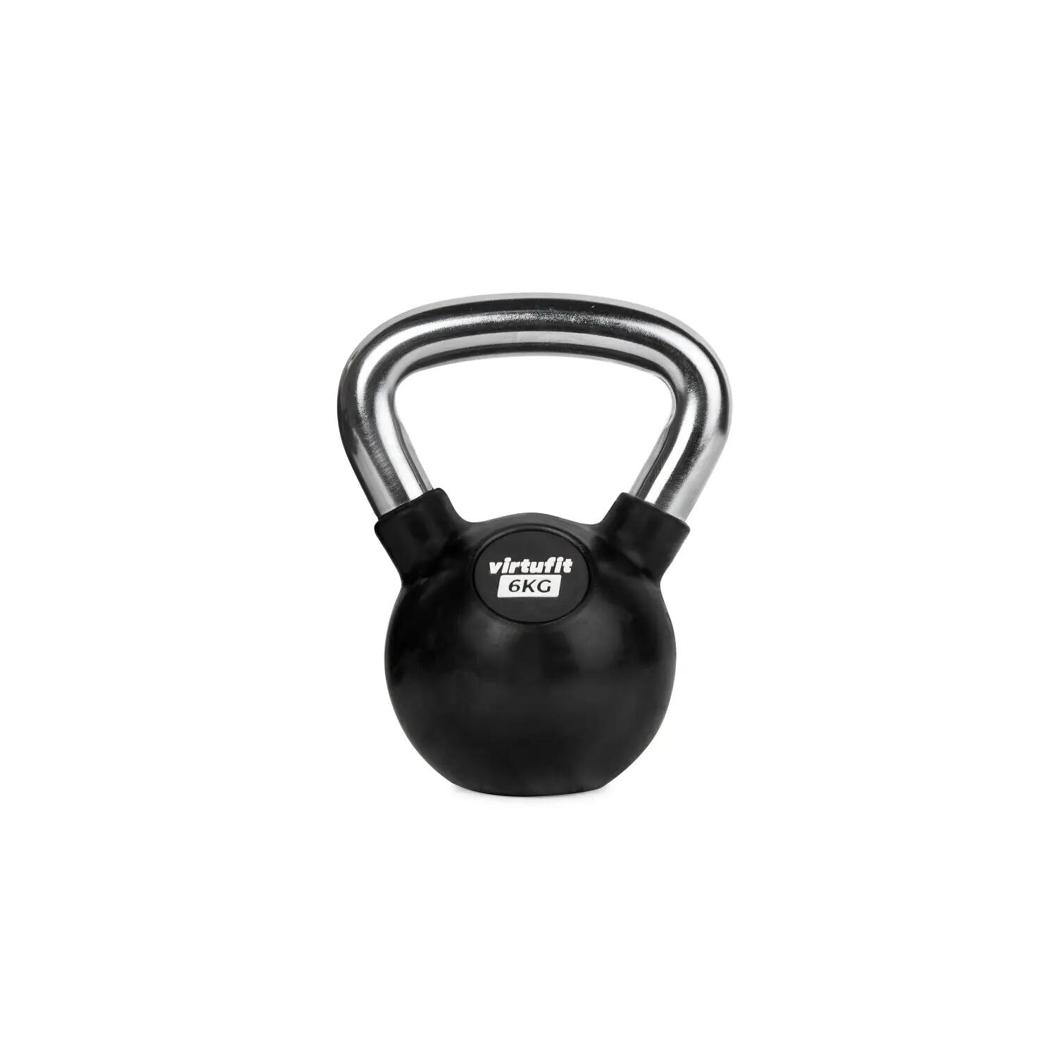 Kettlebell – Gummi/Chrom - Fitness 2/3