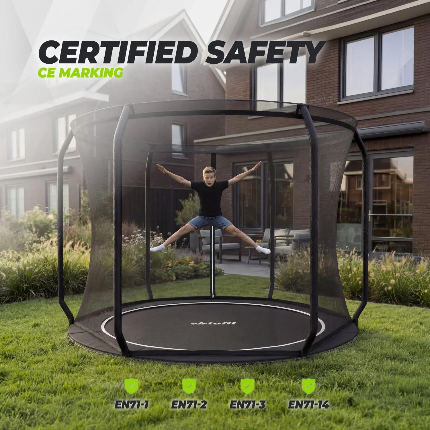Filet de sécurité pour trampoline encastré/au niveau du sol - 251 cm 3/4
