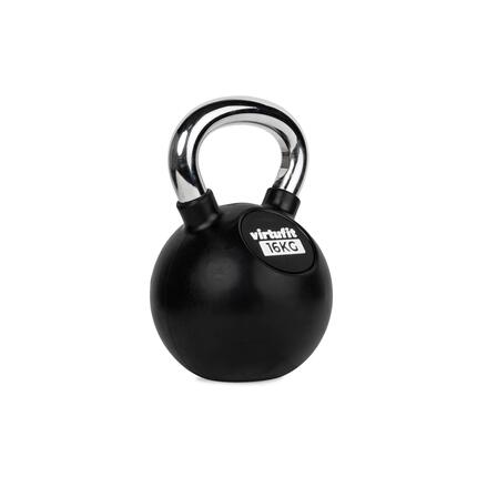 Kettlebell - Fitness - Rubber/Chroom