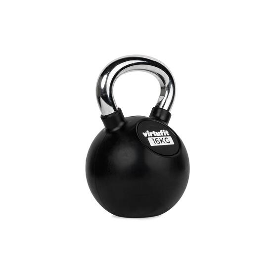 Kettlebell - Fitness - Rubber/Chroom