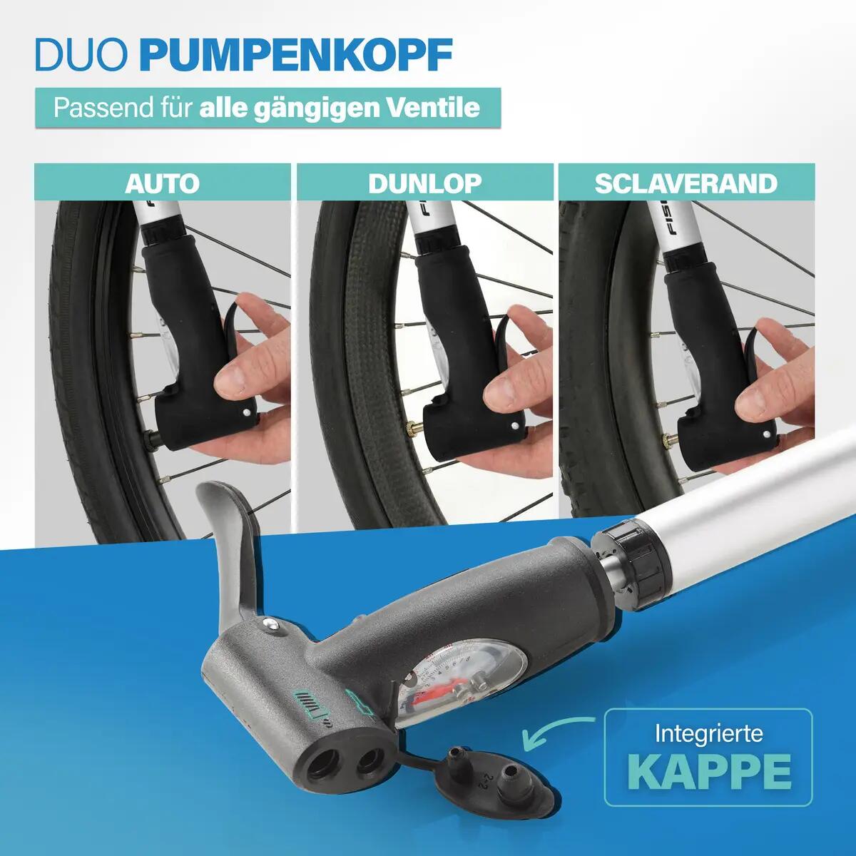 Mini aluminium pomp, dubbele lift Fischer 6/7