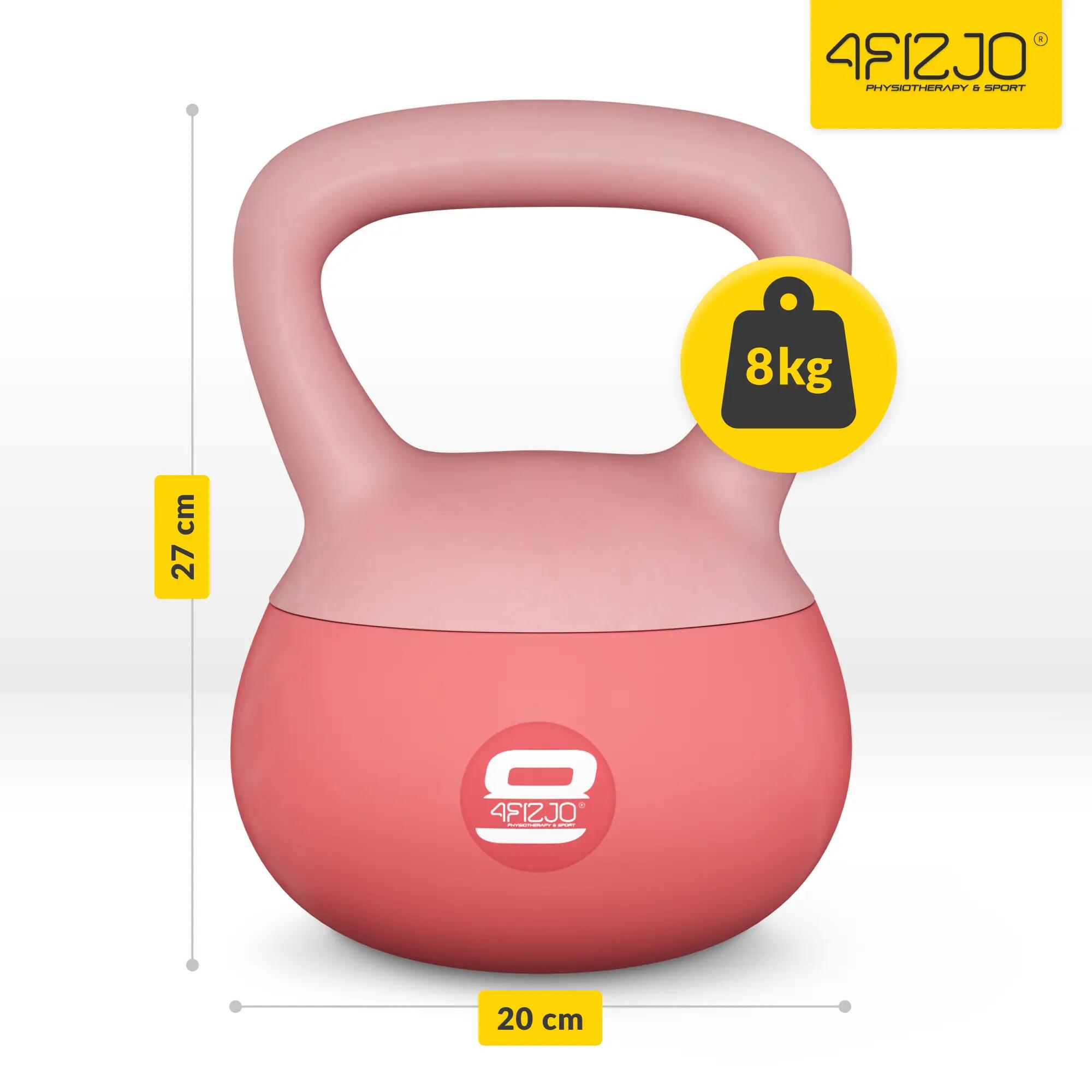 Kettlebell soft miękki odważnik do ćwiczeń 4FIZJO 4/7