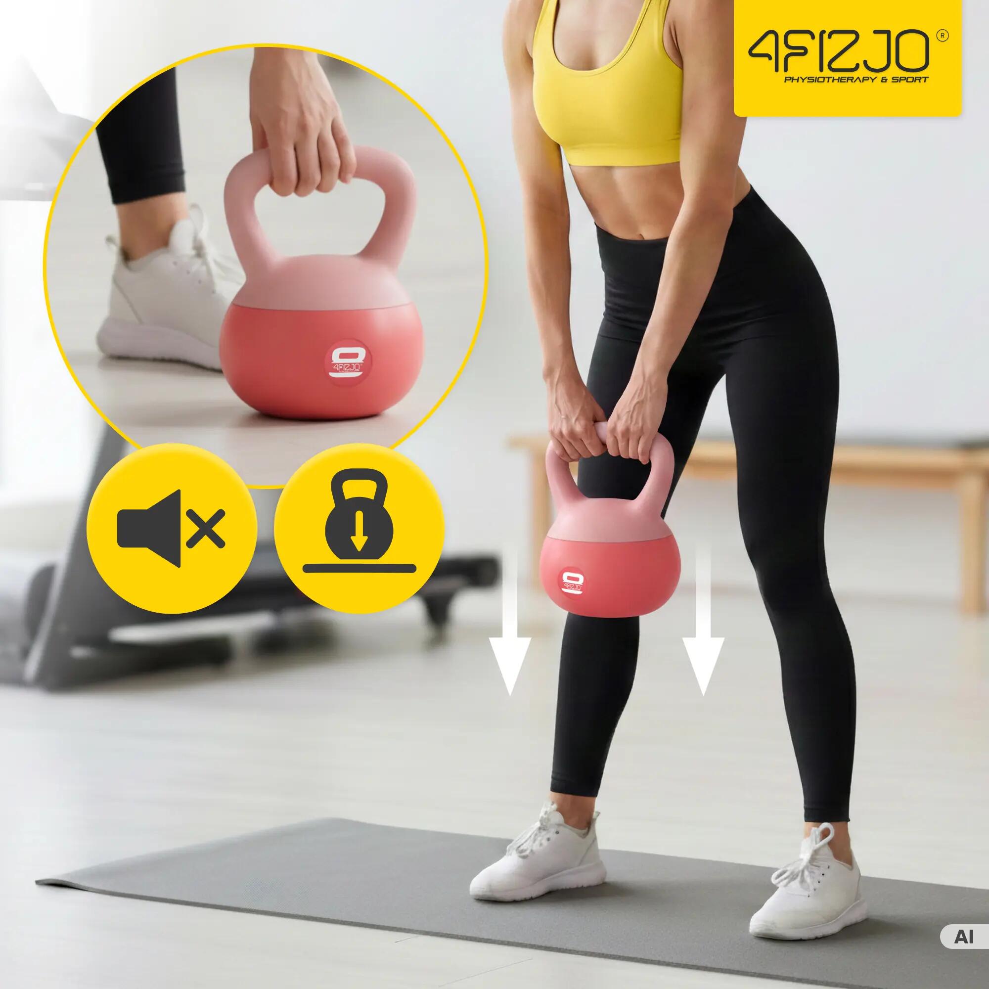 Kettlebell soft miękki odważnik do ćwiczeń 4FIZJO 3/7