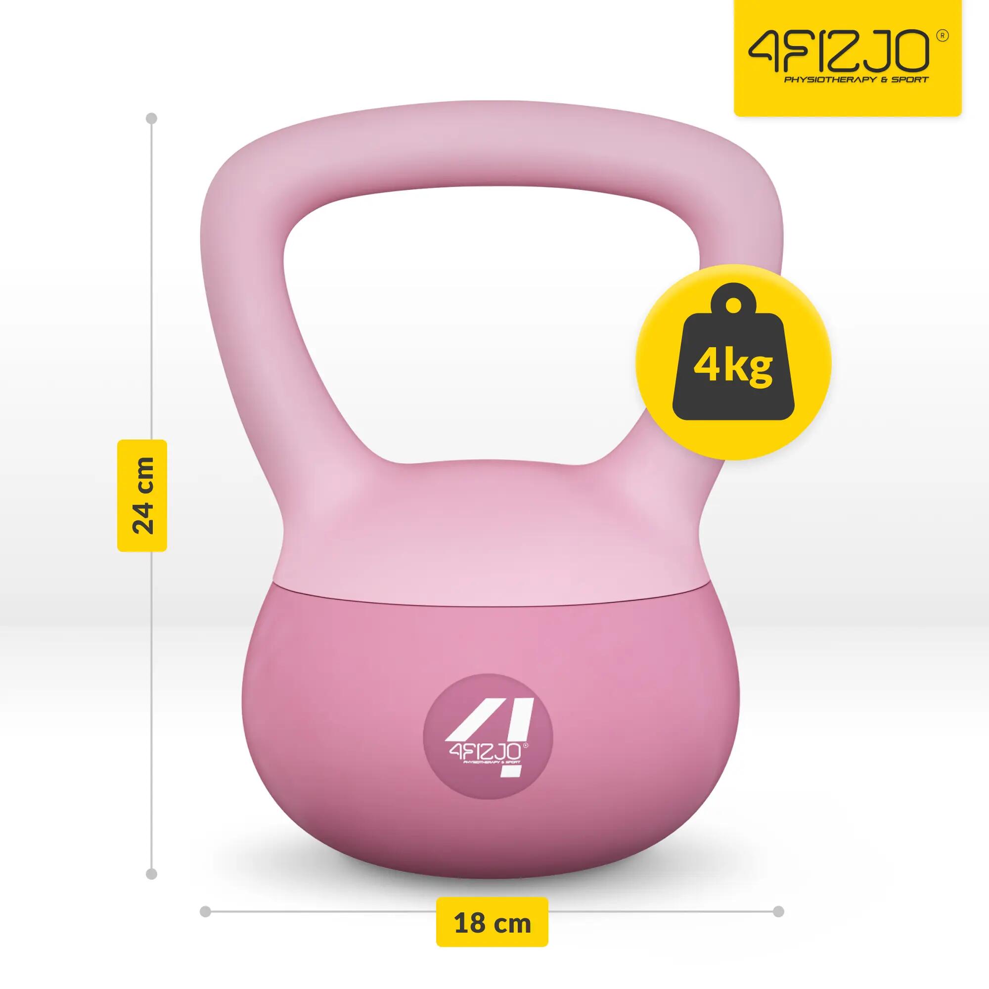 Kettlebell soft miękki odważnik do ćwiczeń 4FIZJO 4/7