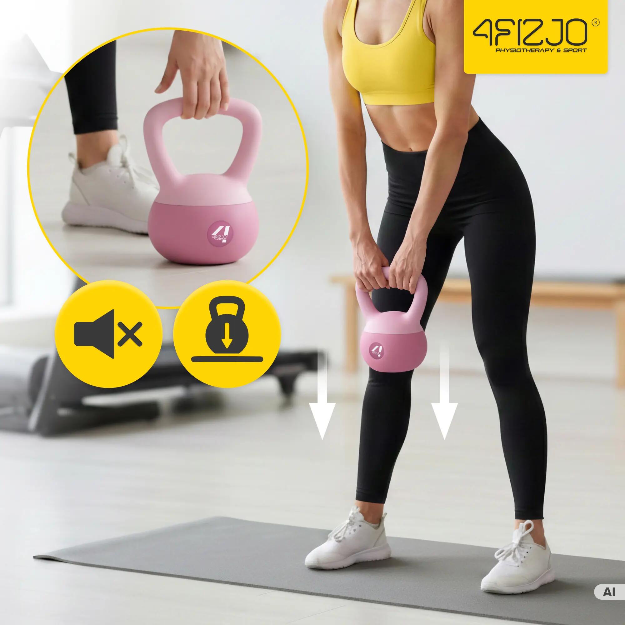 Kettlebell soft miękki odważnik do ćwiczeń 4FIZJO 3/7
