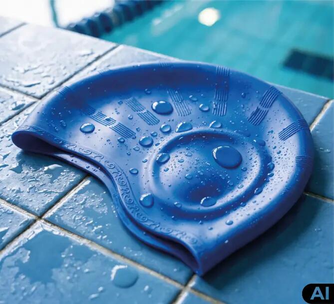 Czepek pływacki na basen unisex Aqua-Sport Ear Cap 5/10