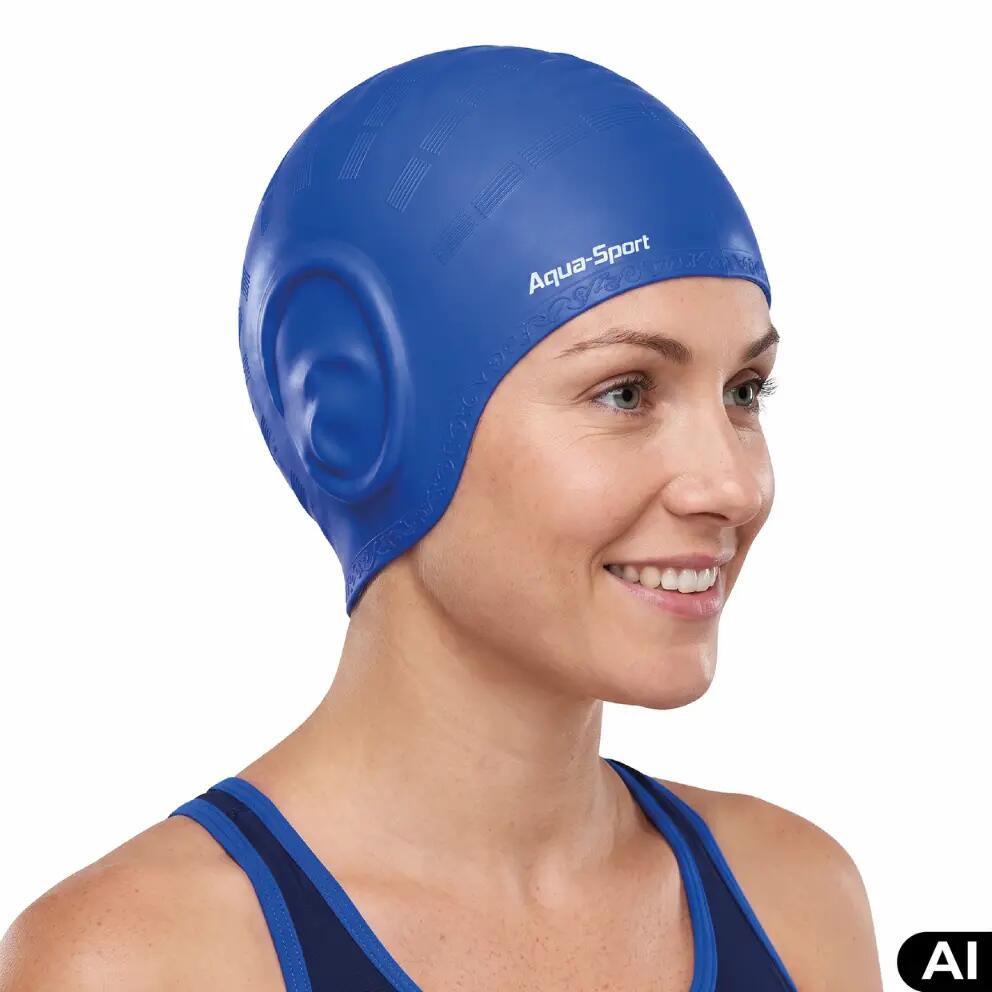 Czepek pływacki na basen unisex Aqua-Sport Ear Cap 4/10