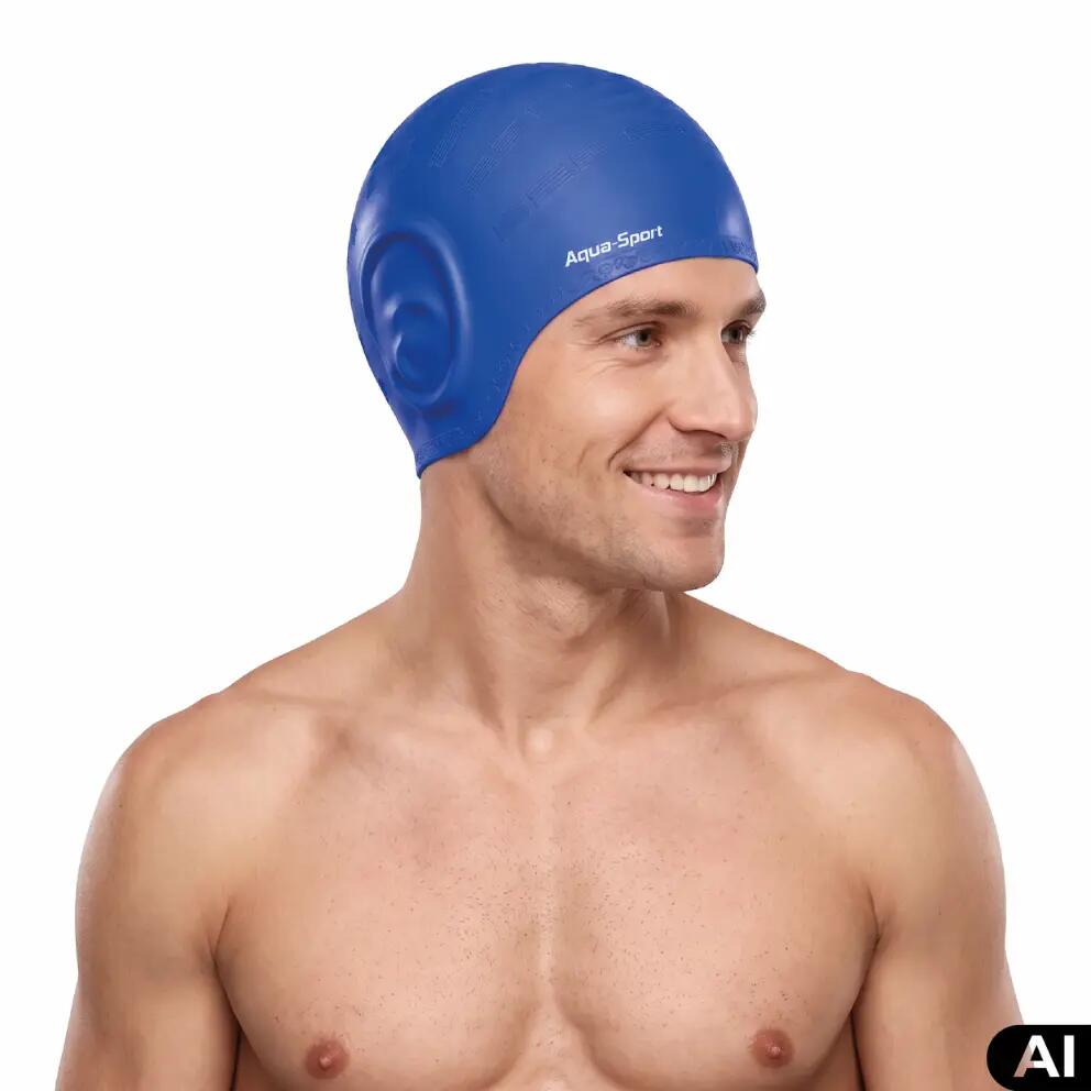 Czepek pływacki na basen unisex Aqua-Sport Ear Cap 3/10