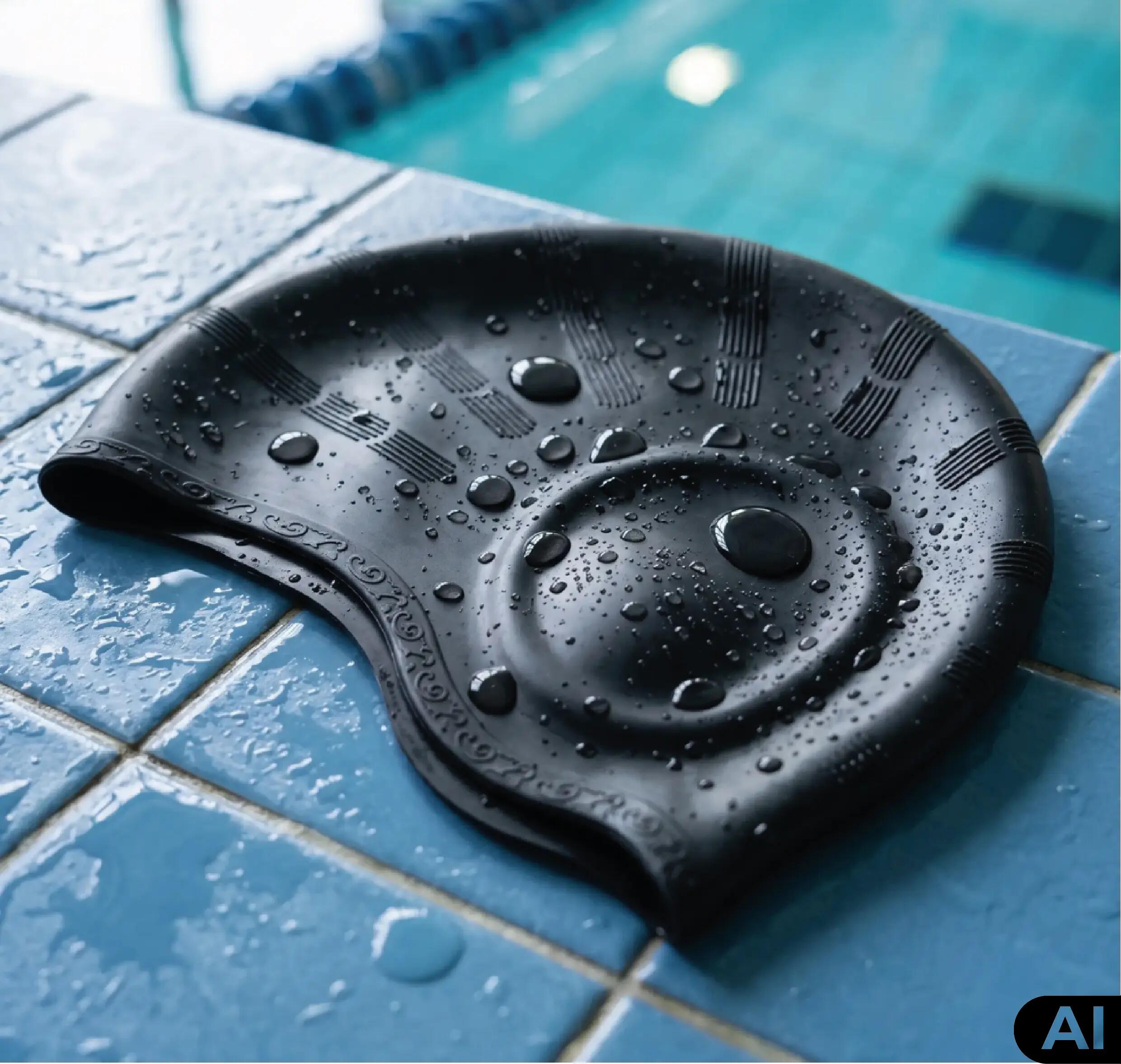 Czepek pływacki na basen unisex Aqua-Sport Ear Cap 5/10