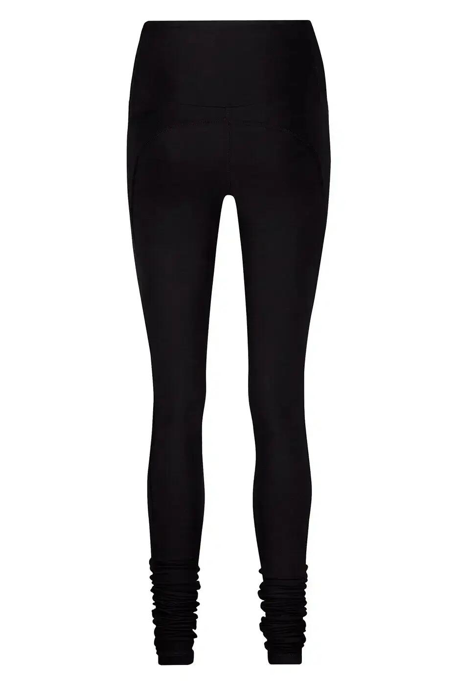 Legging de Yoga et Pilates Gaia - Legging tendance taille haute  - Onyx Noir 6/6
