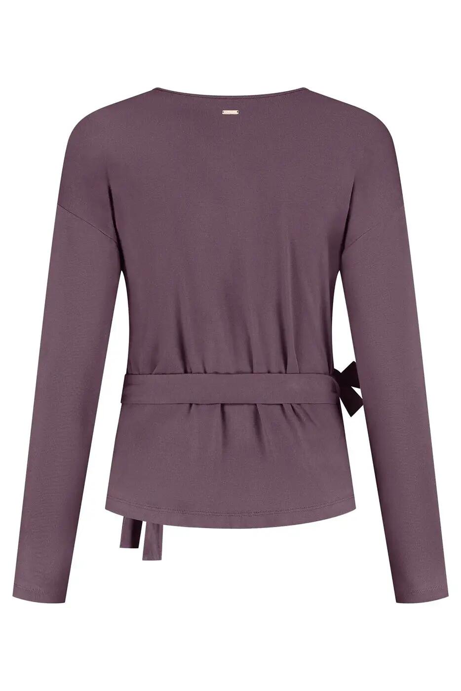 Veste de yoga cache-cœur Aurora – Mauve 6/6