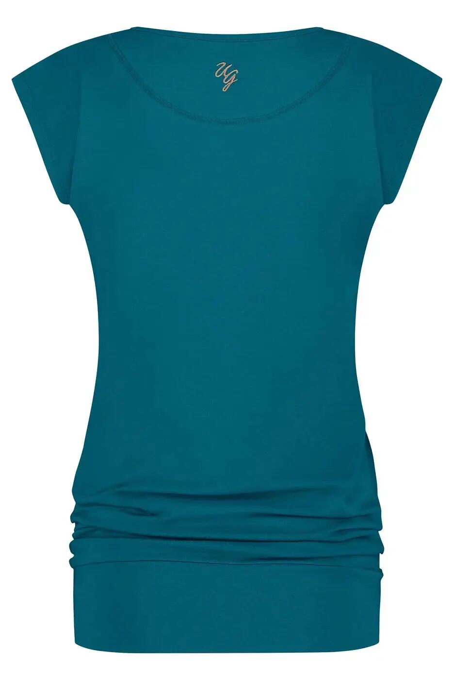 T-shirt de Yoga et Pilates couple ample Asana  - Petrole 6/6