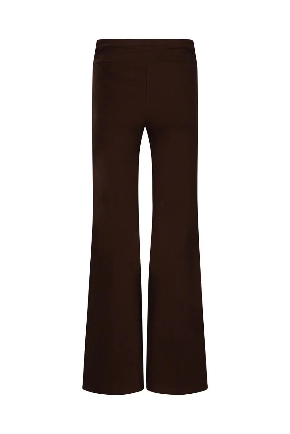 Trendy loose fit Yoga en Athleisure Broek Maeve - Cacao 6/6