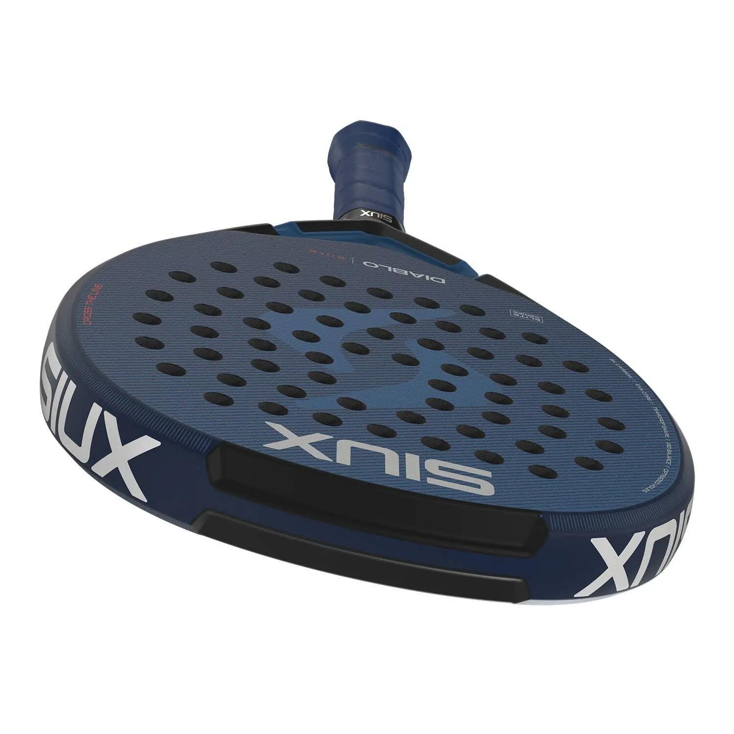 Siux - Raquete de Padel Diablo Elite 2026 Azul Polivalente Forma Redonda 7/7