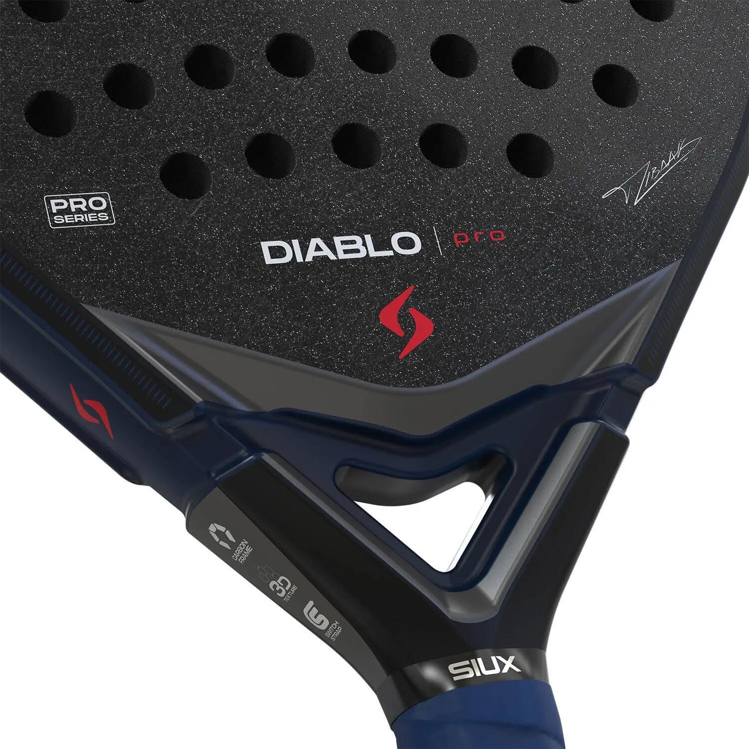 Siux - Raquette de Padel Diablo Pro 2026 Nuit Bleue niveau professionnel 6/7