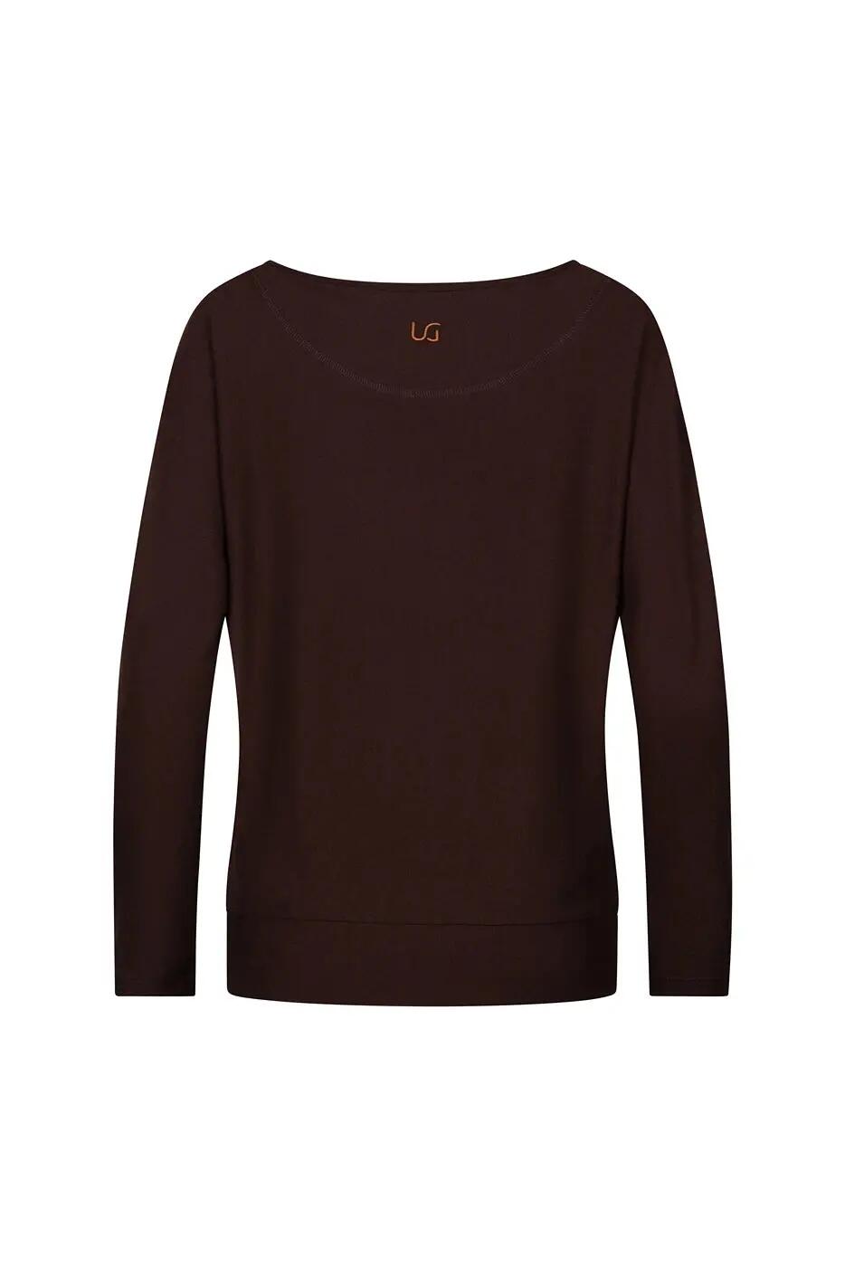 Loosefit batwing Budhi Longsleeve Yoga en Pilates Shirt - Cacao 6/6