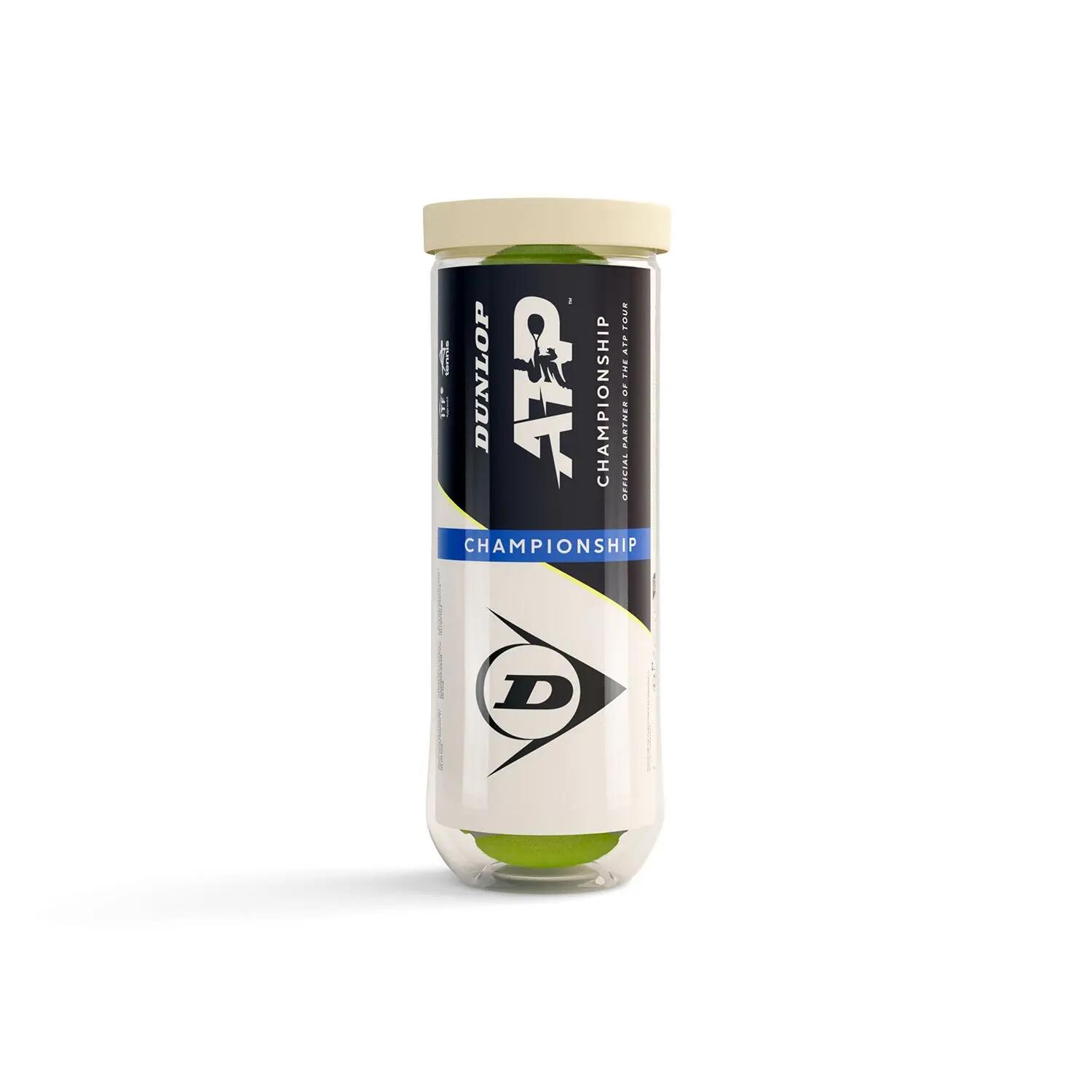 Bote De 3 Bolas Dunlop Atp Championship 1/2