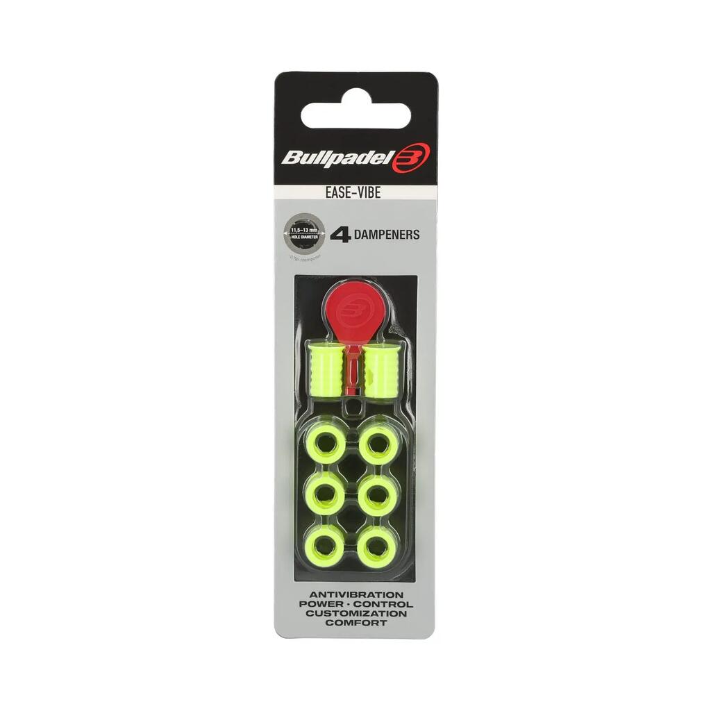 Blister (4pcs) Vibration Dampener Bullpadel Ease Vibe Yellow