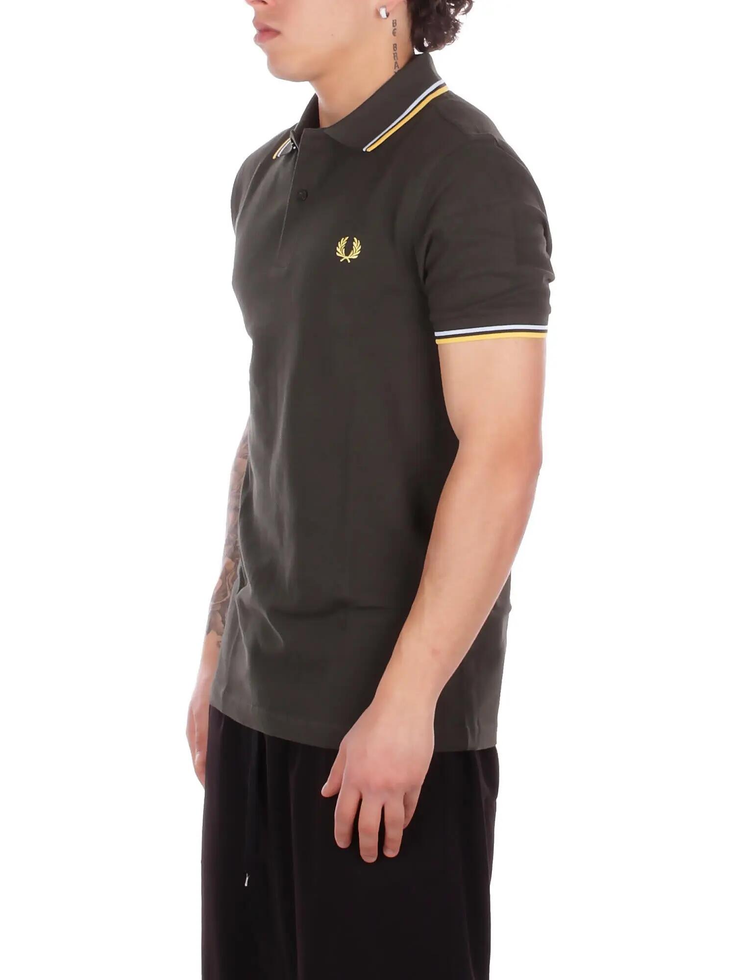 Poloshirt Heren Fred Perry Groen 2/7