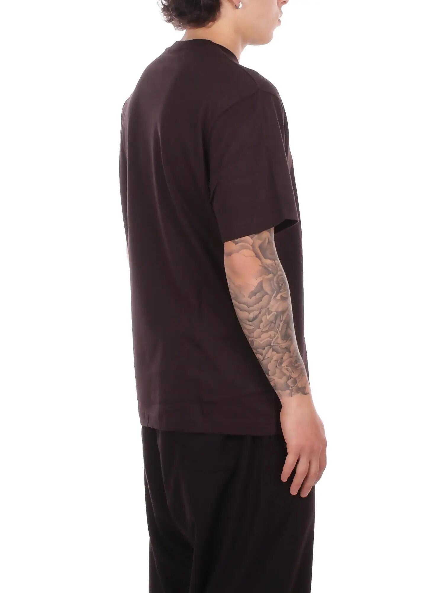 T-shirt - casual - heren - model 1ht1 - comfortabel, ademend - bruin 5/5