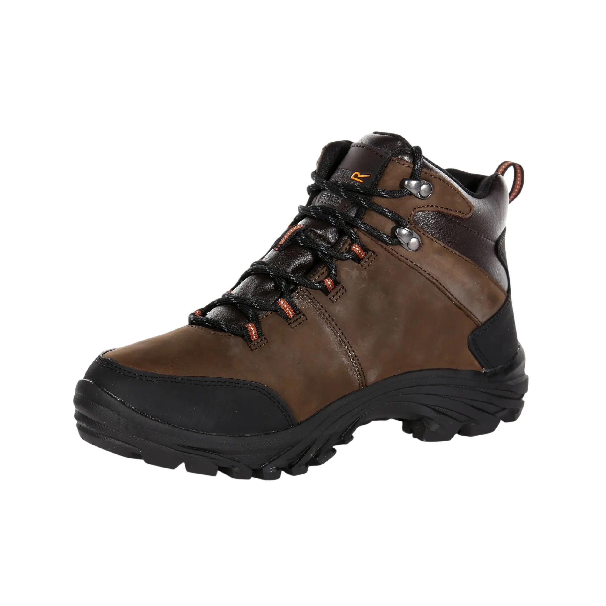 Grote buitenshuis Heren Burrell Leren Wandelschoenen (Veen) 7/7