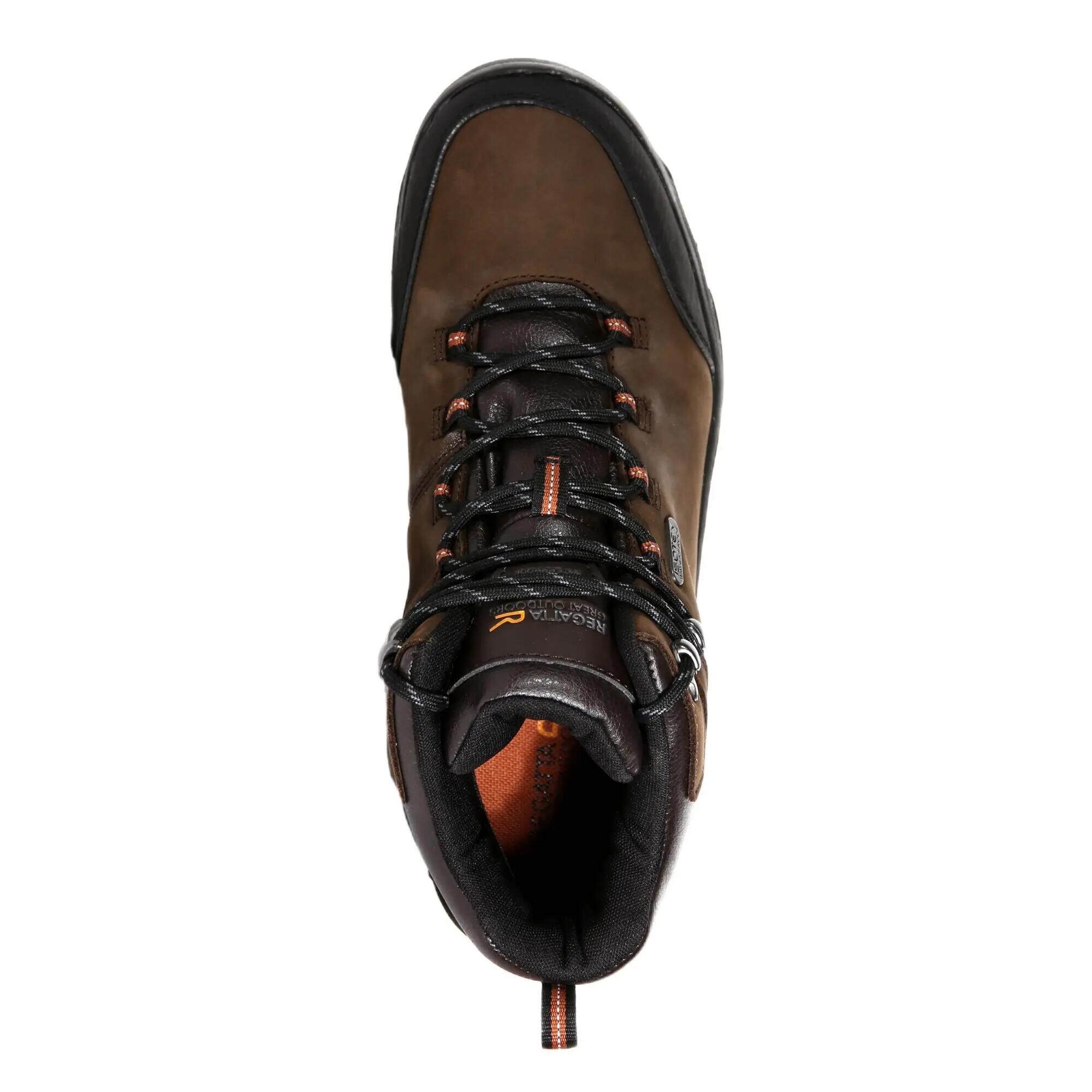 Grote buitenshuis Heren Burrell Leren Wandelschoenen (Veen) 3/7