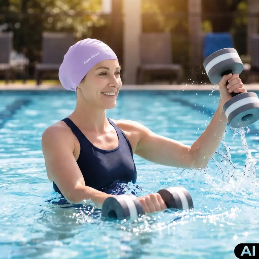 Czepek pływacki silikonowy na basen unisex Aqua-Sport Long Hair 6/9
