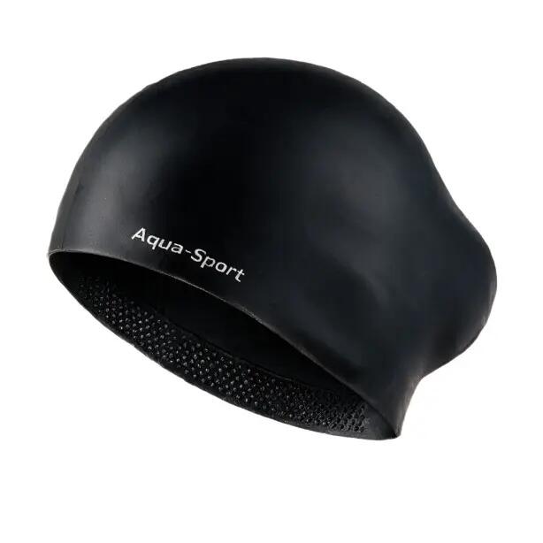 Czepek pływacki silikonowy na basen unisex Aqua-Sport Long Hair 2/9