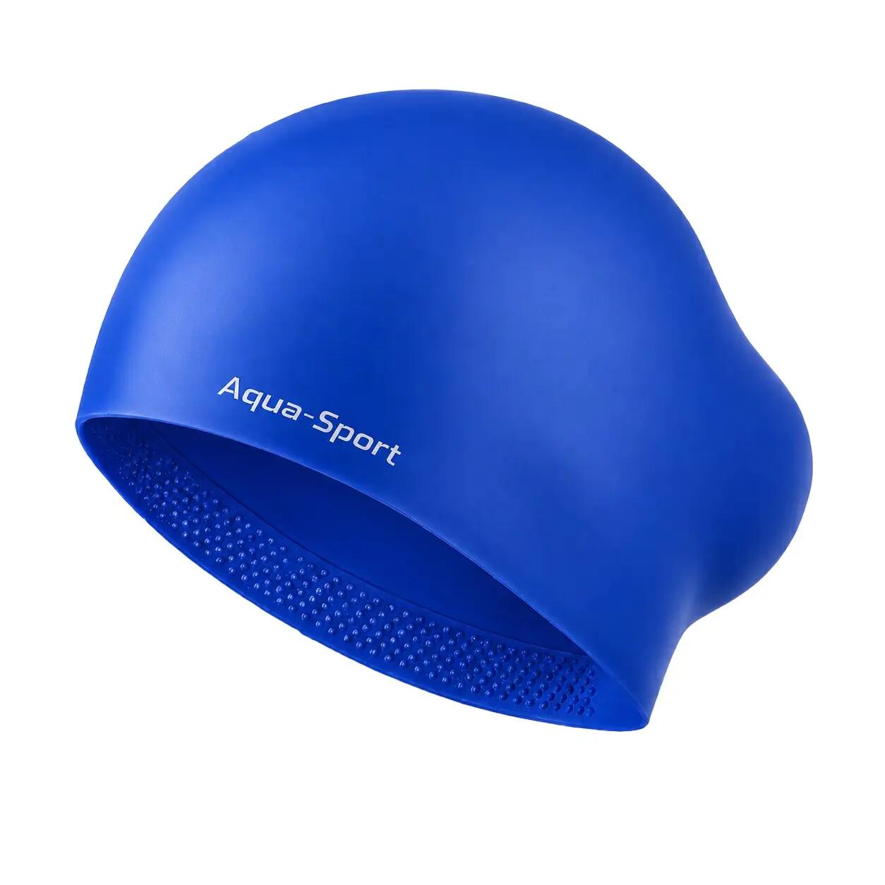 Czepek pływacki silikonowy na basen unisex Aqua-Sport Long Hair 2/8