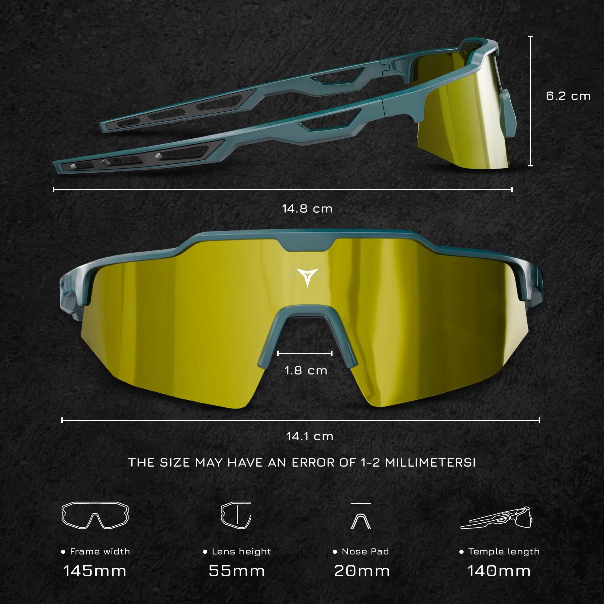 Polariserende Sport Zonnebril - Fietsbril & Hardloopbril - UV400 Bescherming 5/5