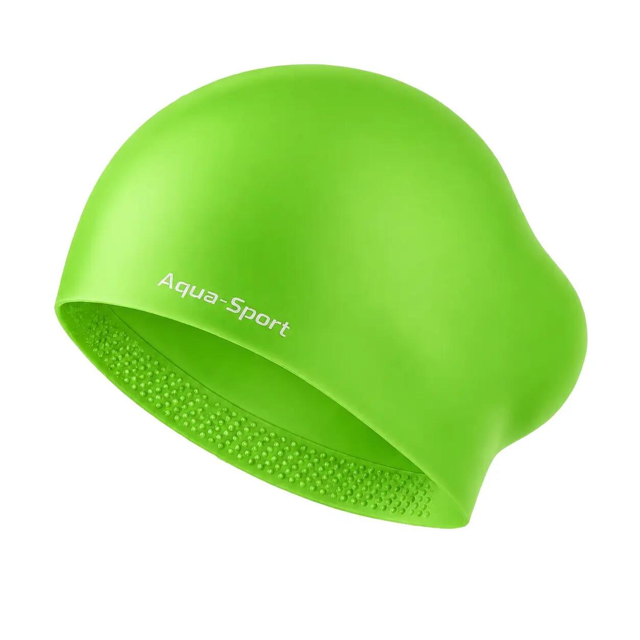 Czepek pływacki silikonowy na basen unisex Aqua-Sport Long Hair 2/8