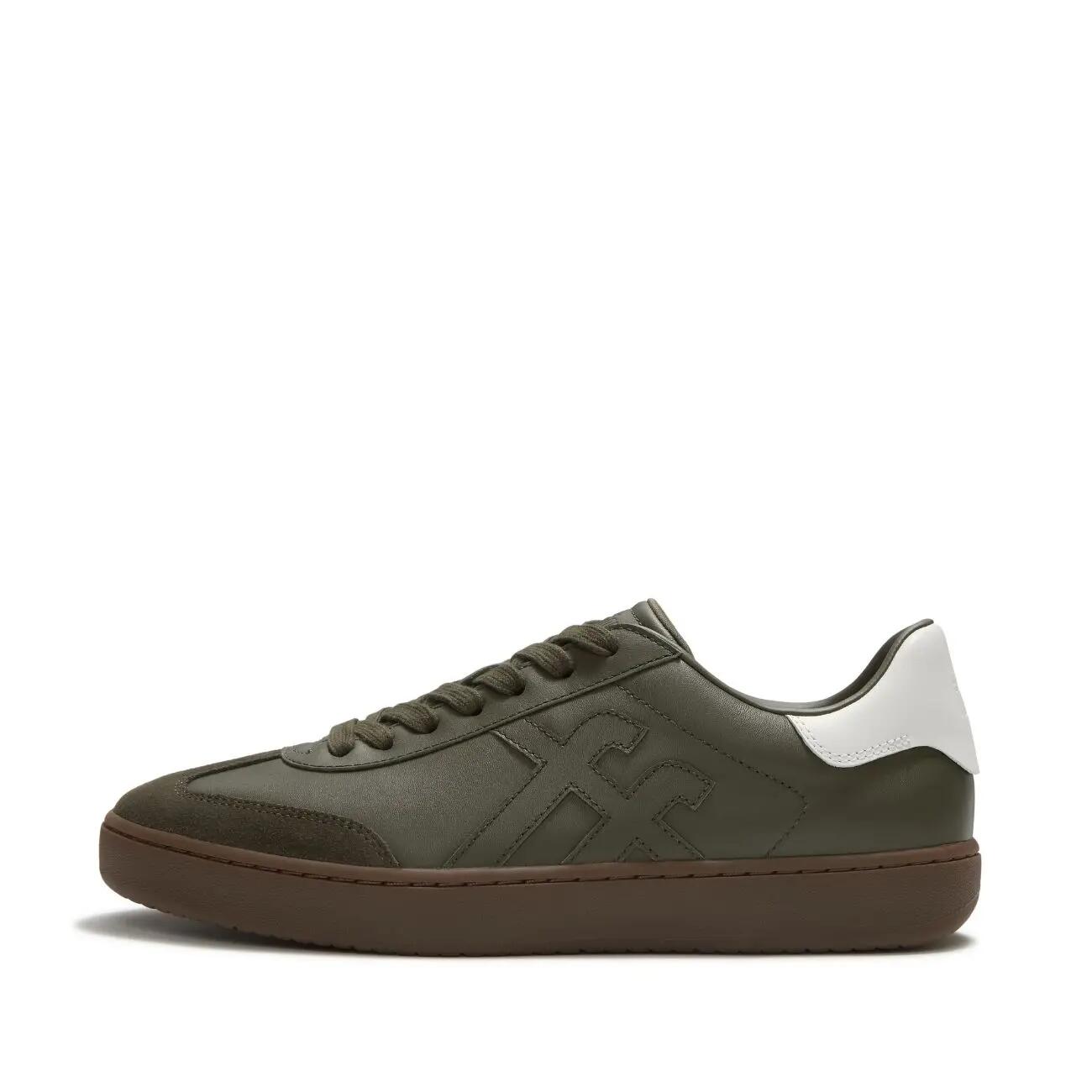 FitFlop The Dash FF Mens Suede Leather T-Toe Trainers  OLIJFGROEN 42 4/7
