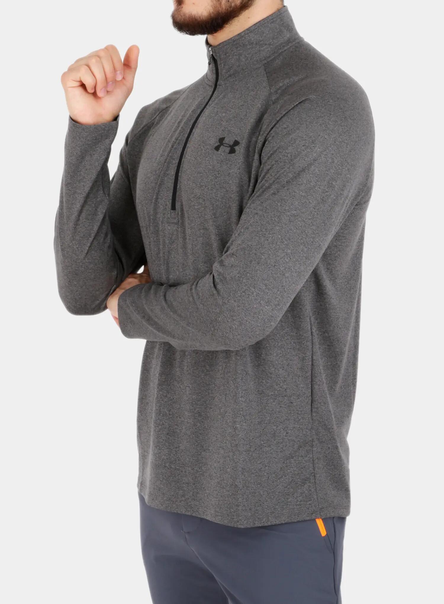 Under Armour Tech 2.0 Grey Uomo 1/2 Zip Long Sleeve Top 5/7