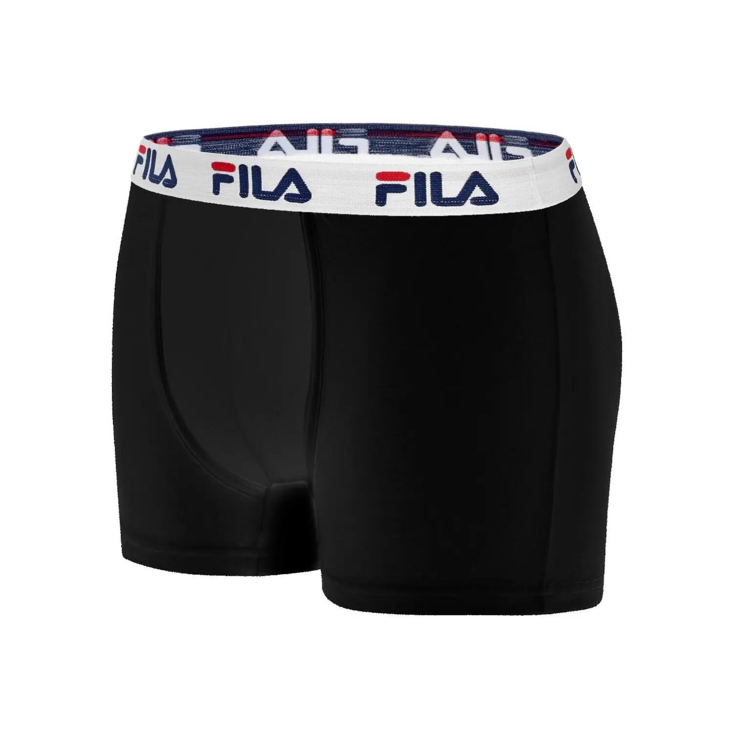 2 Paquets De Caleçons Noirs Fila 4/5