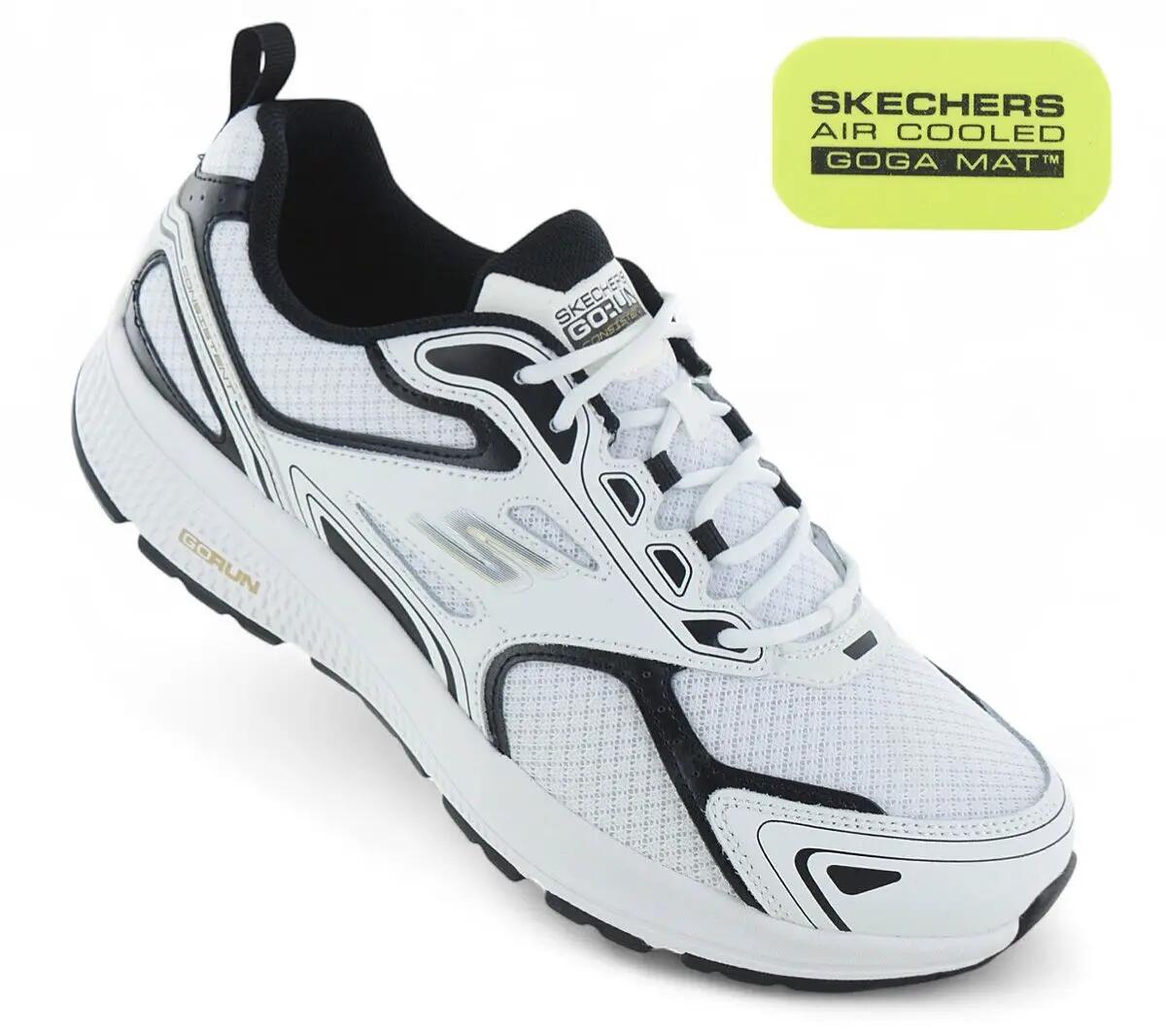 Hombre - Skechers Go Run - 220034-Wbk - Blanco 2/6