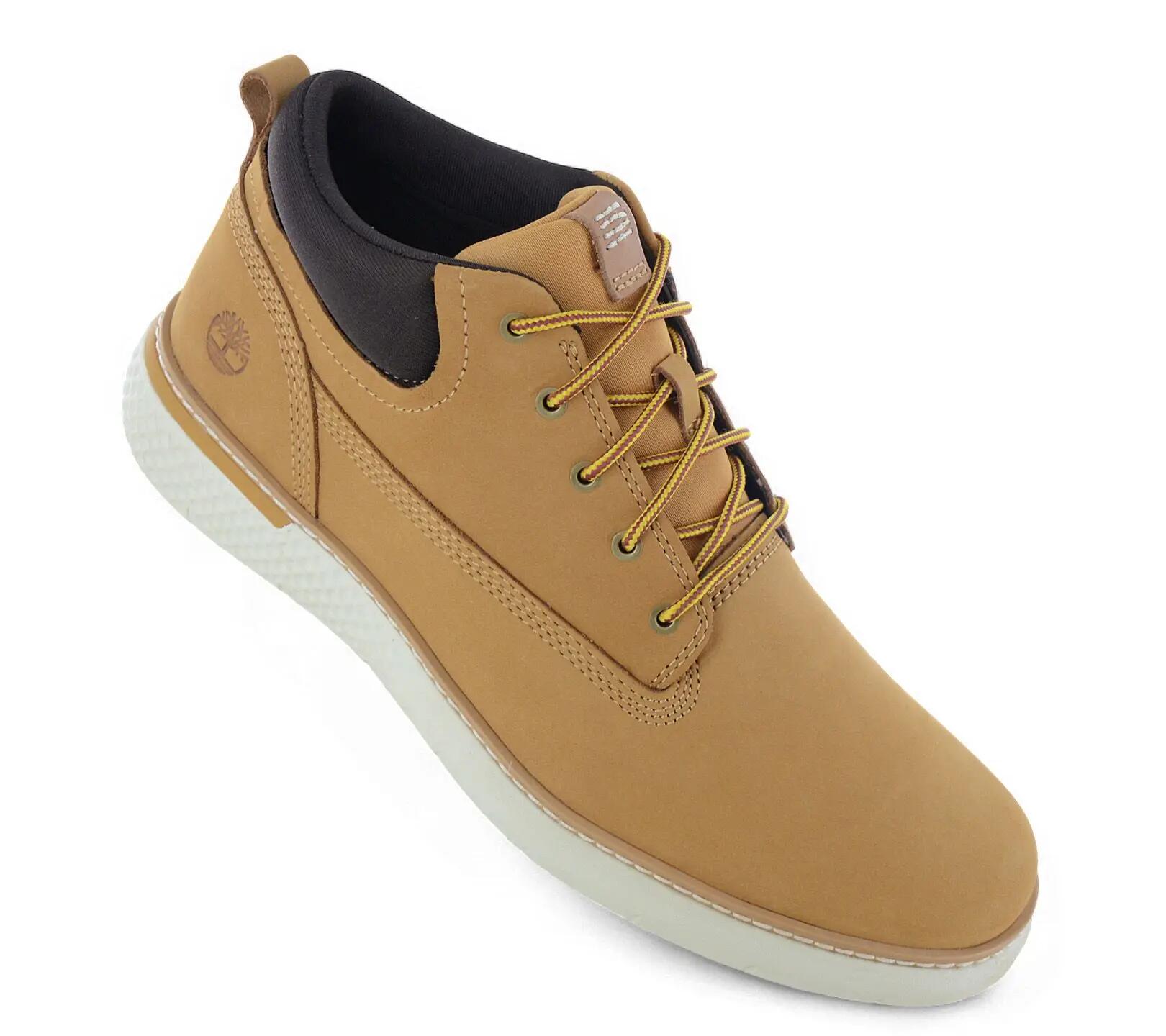 Homme - Timberland Cross Mark Mid Lace Chukka Boot - Tb0a1tr8-231 - Jaune 2/6