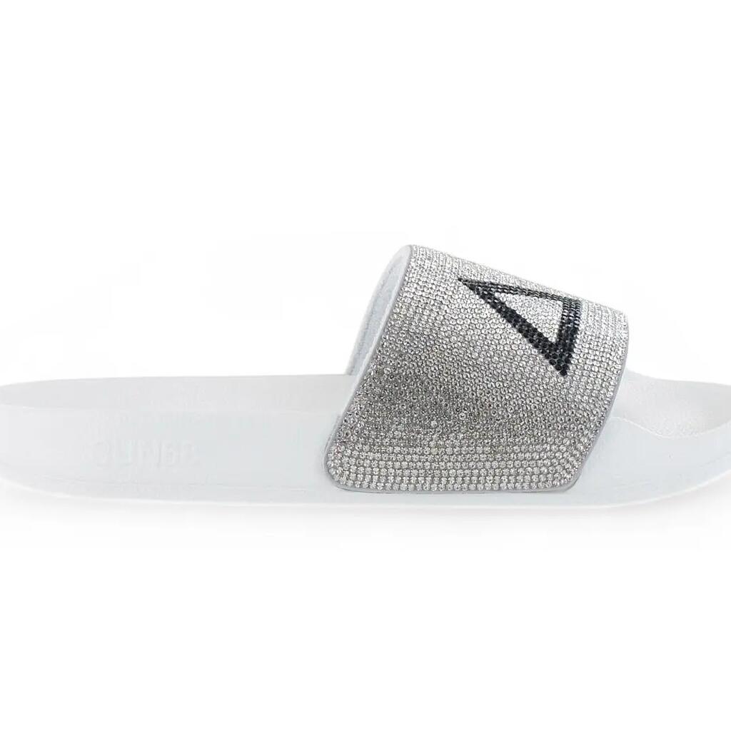 Дамски - Sun68 Slippers Logo Strass - X35205-01 - Бяло
