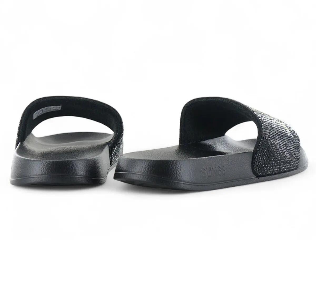 Mujer - Sun68 Slippers Logo Strass - X35205-11 - Negro 3/6