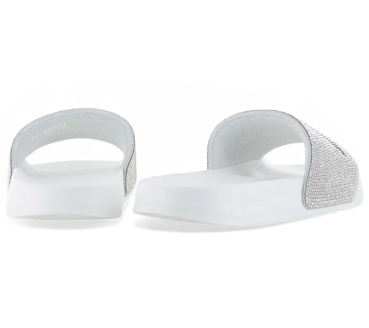 Mujer - Sun68 Slippers Logo Strass - X35205-01 - Blanco 3/6