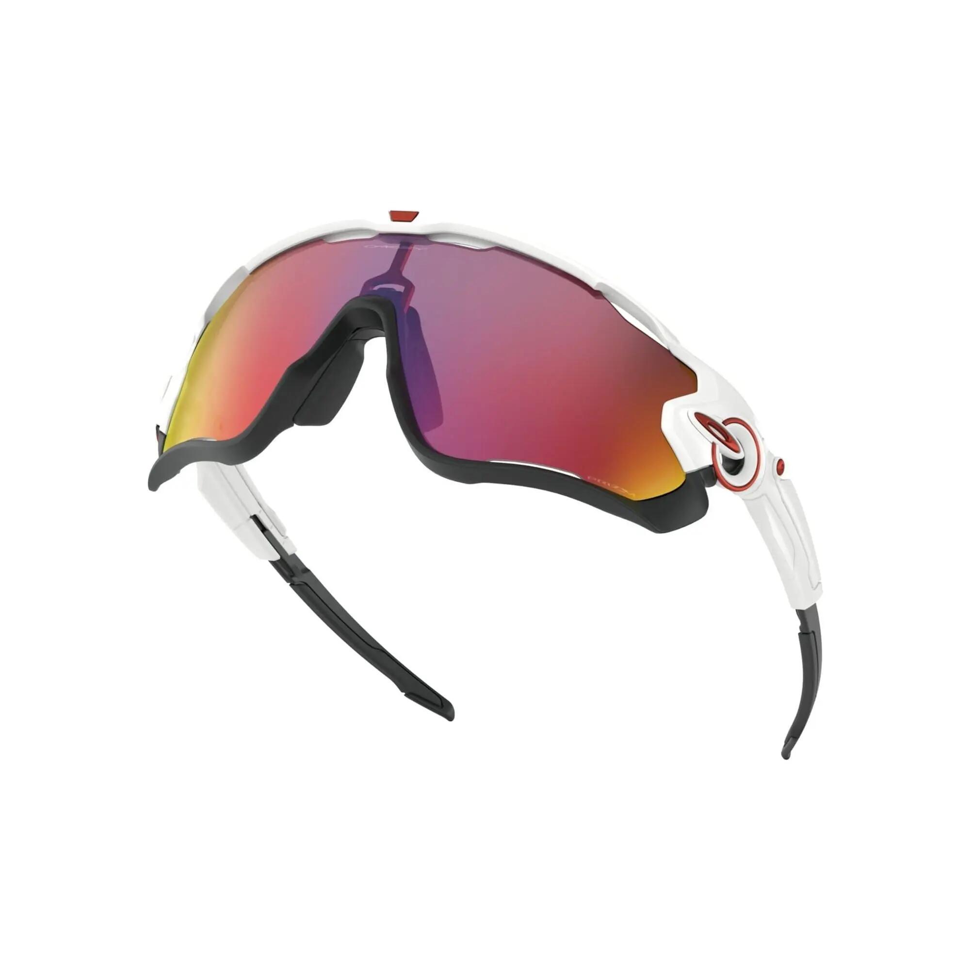 OCCHIALI OAKLEY JAWBREAKER POLISHED WHITE LENTE PRIZM ROAD 6/7