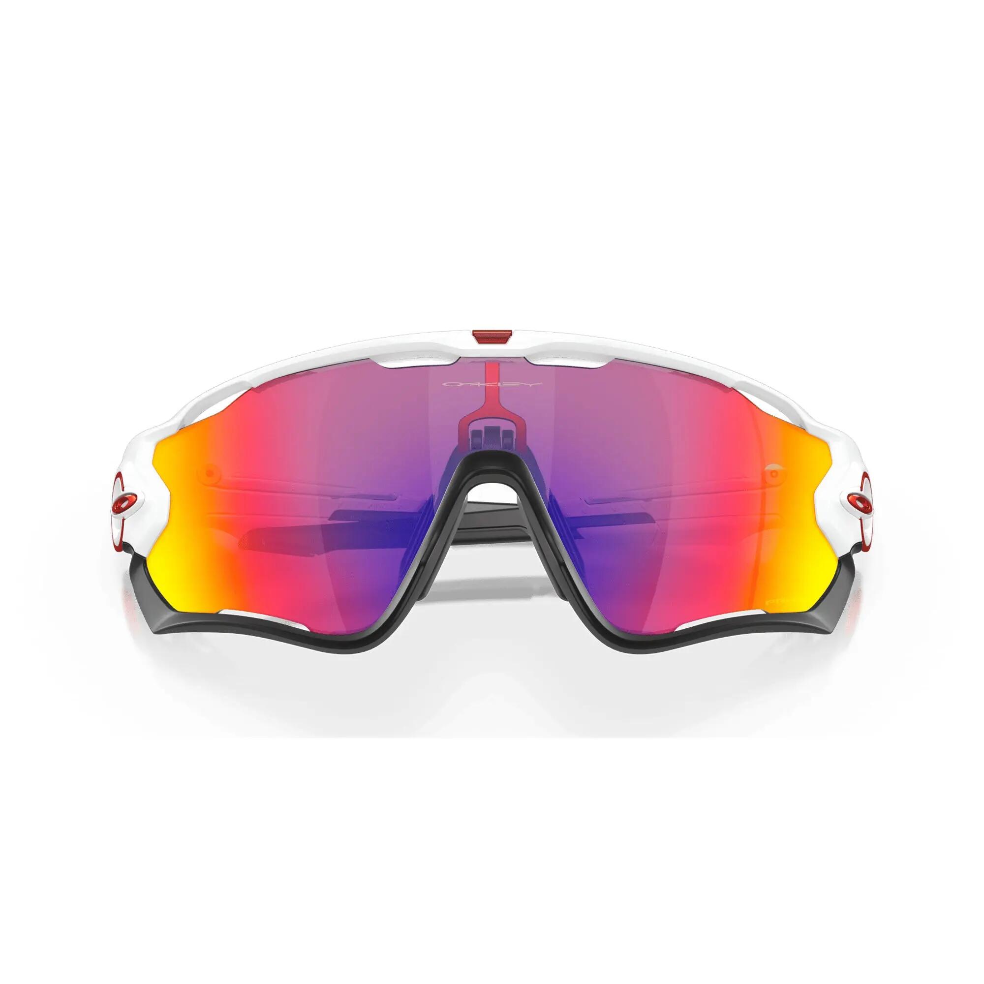 OCCHIALI OAKLEY JAWBREAKER POLISHED WHITE LENTE PRIZM ROAD 5/7