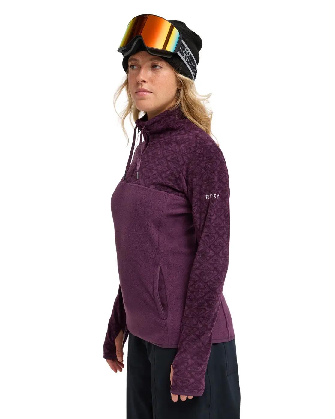 Couche intermédiaire technique SAYNA HALF ZIP Violet Femme 2/4
