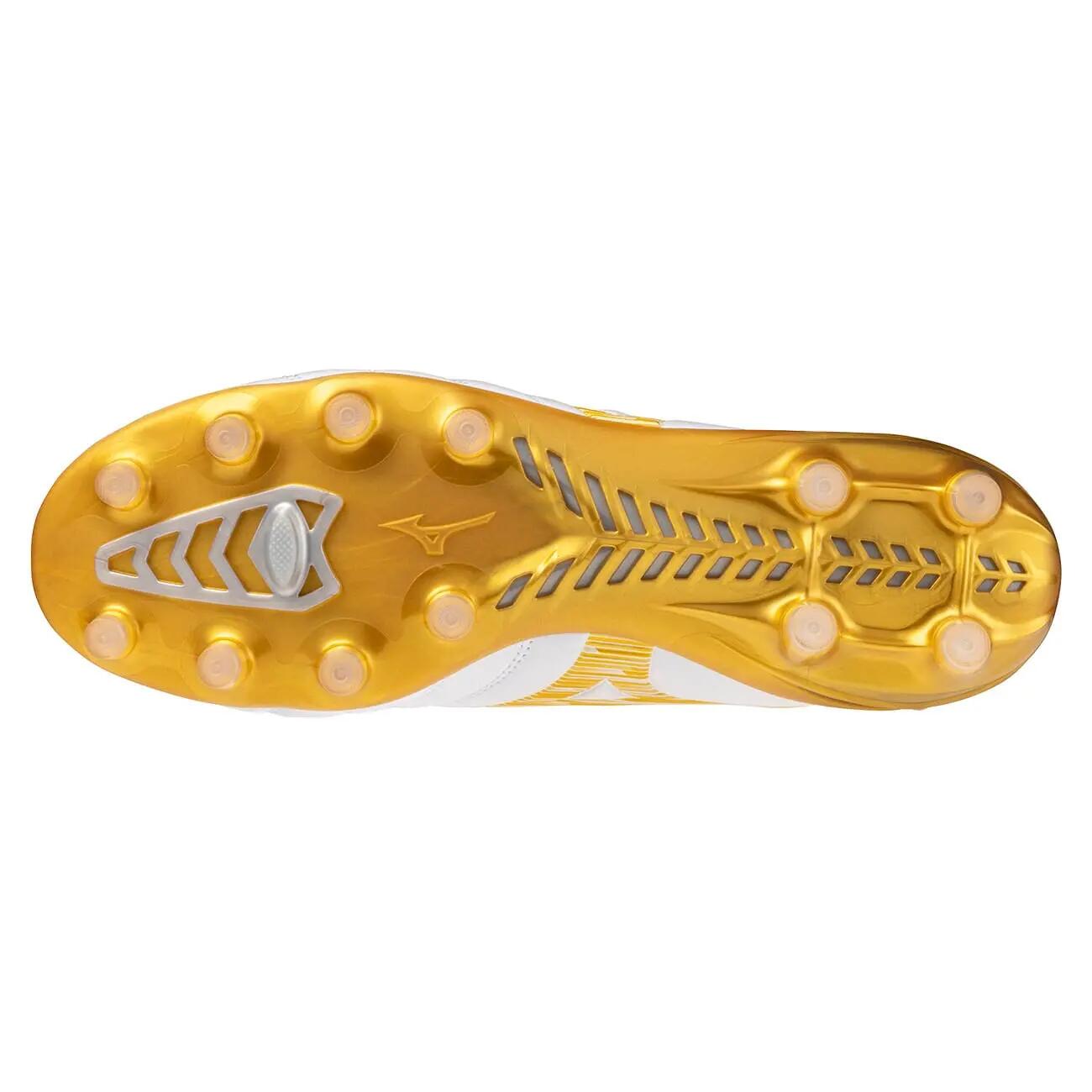 Crampons Mizuno Monarcida Neo III Pro FG Blanc et doré 2/7