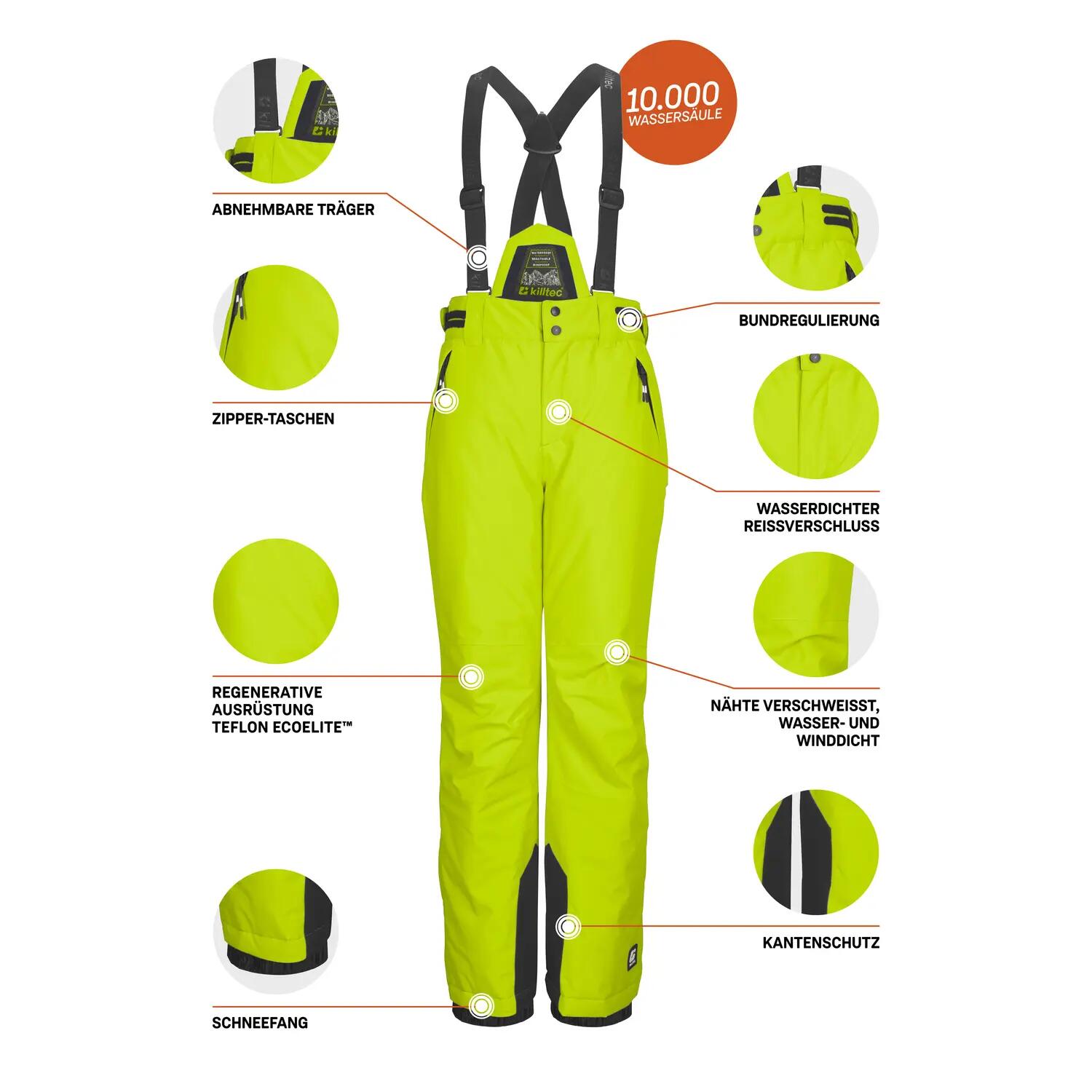 Kinder Skihose KSW 214 BYS SKI PNTS 5/7